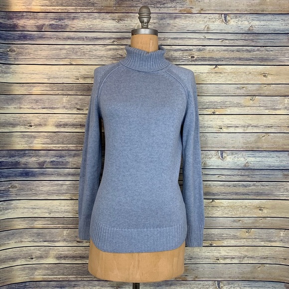 Jeanne Pierre Blue Turtle neck sweater small - Picture 2 of 8